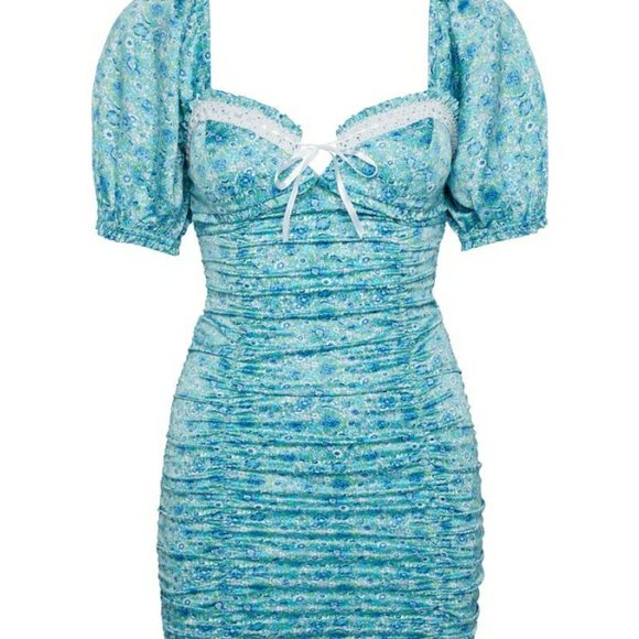 For Love And Lemons Dresses & Skirts - For Love and Lemons Alana Floral Mini Dress - NWT Size XS